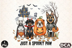Spooky Paw Halloween Dog Clipart Bundle - CraftNest - Digital Crafting and Art