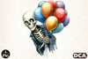 Funny Skeleton Peeking Clipart Bundle