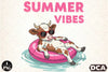 Summer Vibes Highland Cow Clipart Bundle