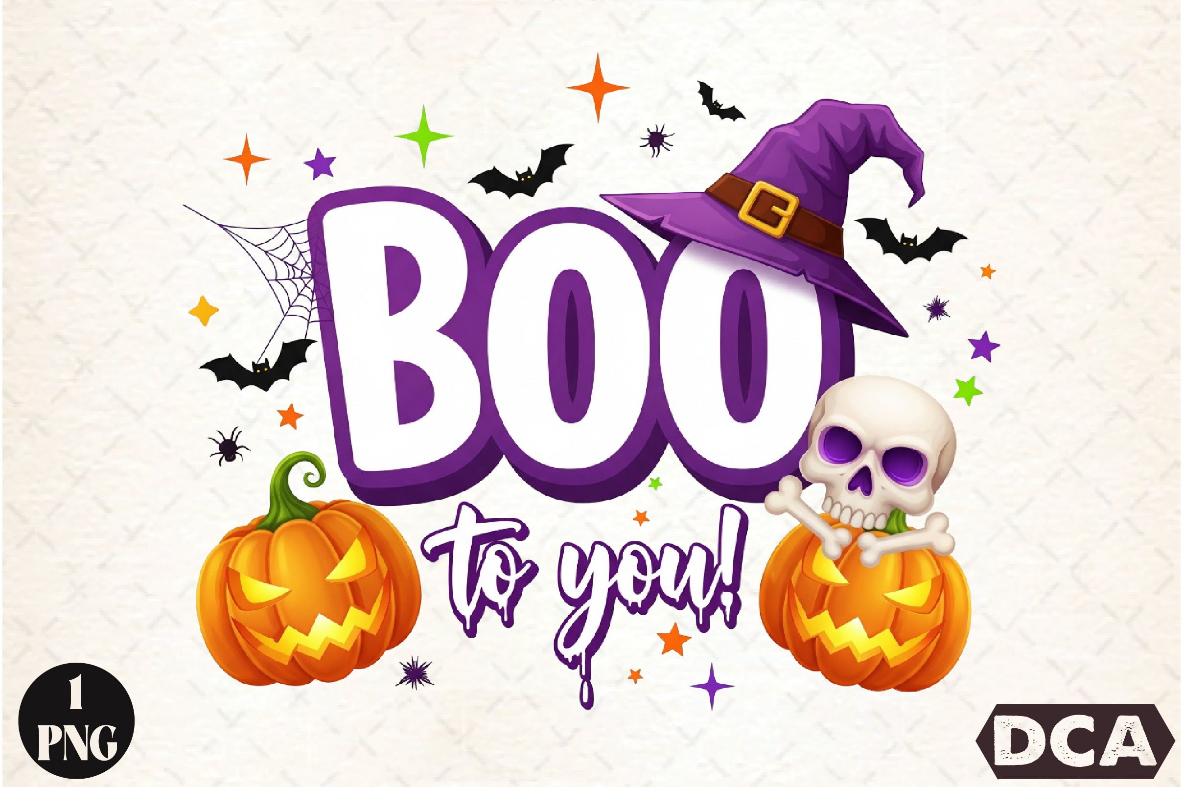 Boo To You Halloween Clipart Bundle