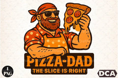 Funny Pizza Dad Father's Day Clipart Bundle - CraftNest - Digital Crafting and Art