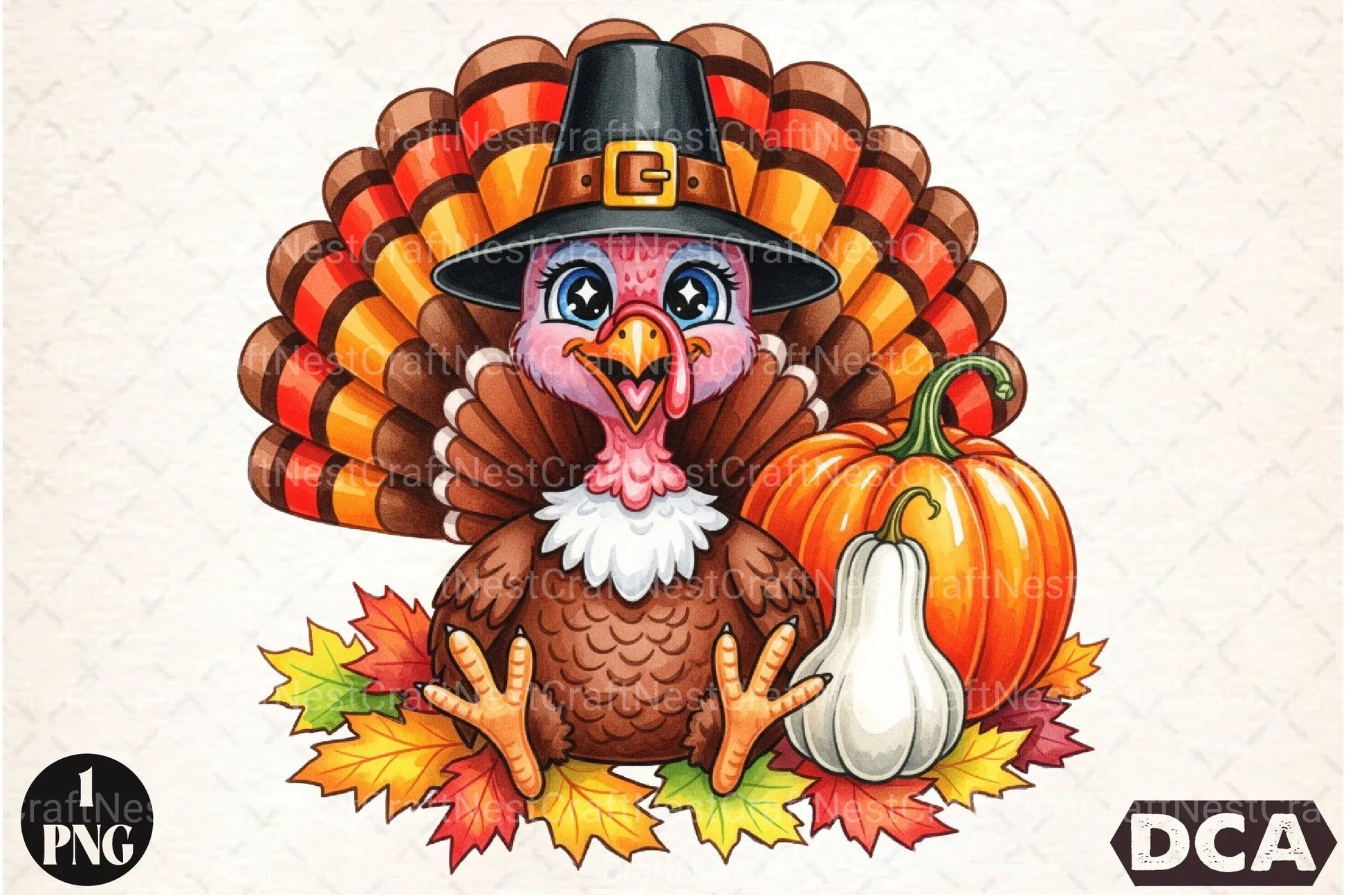 Thanksgiving Turkey Clipart Bundle - CraftNest - Digital Crafting and Art