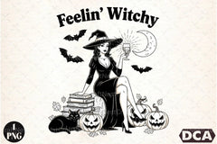 Vintage Halloween Witch Clipart Bundle - CraftNest - Digital Crafting and Art