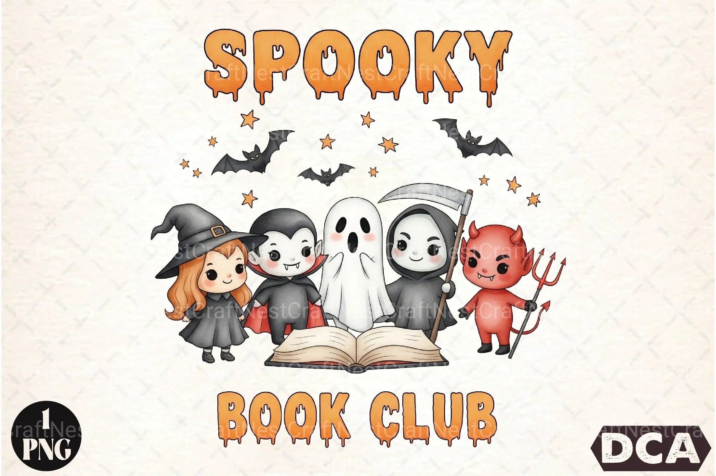 Spooky Witch Skeleton Clipart Bundle for Book Clubs - CraftNest - Digital Crafting and Art