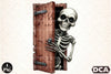 Funny Skeleton Peeking Clipart Bundle