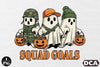Camo Ghosts Halloween Clipart Bundle