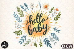 Hallo Baby Clipart Bundle - CraftNest - Digital Crafting and Art