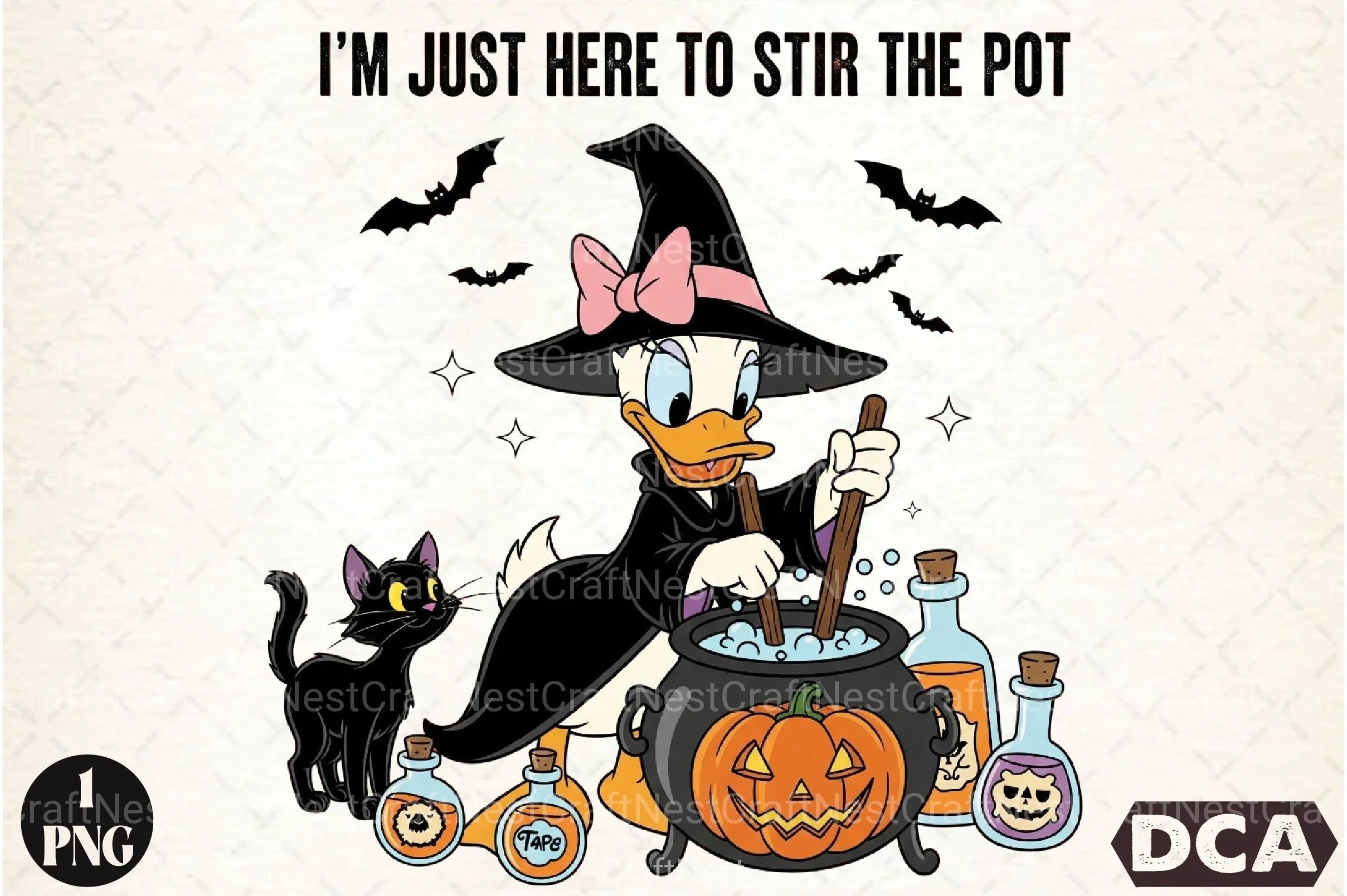 Funny Hall Clipart Bundle: I'm Just Here to Stir the Pot