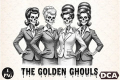 Golden Ghouls Girls Halloween Clipart Bundle - CraftNest - Digital Crafting and Art