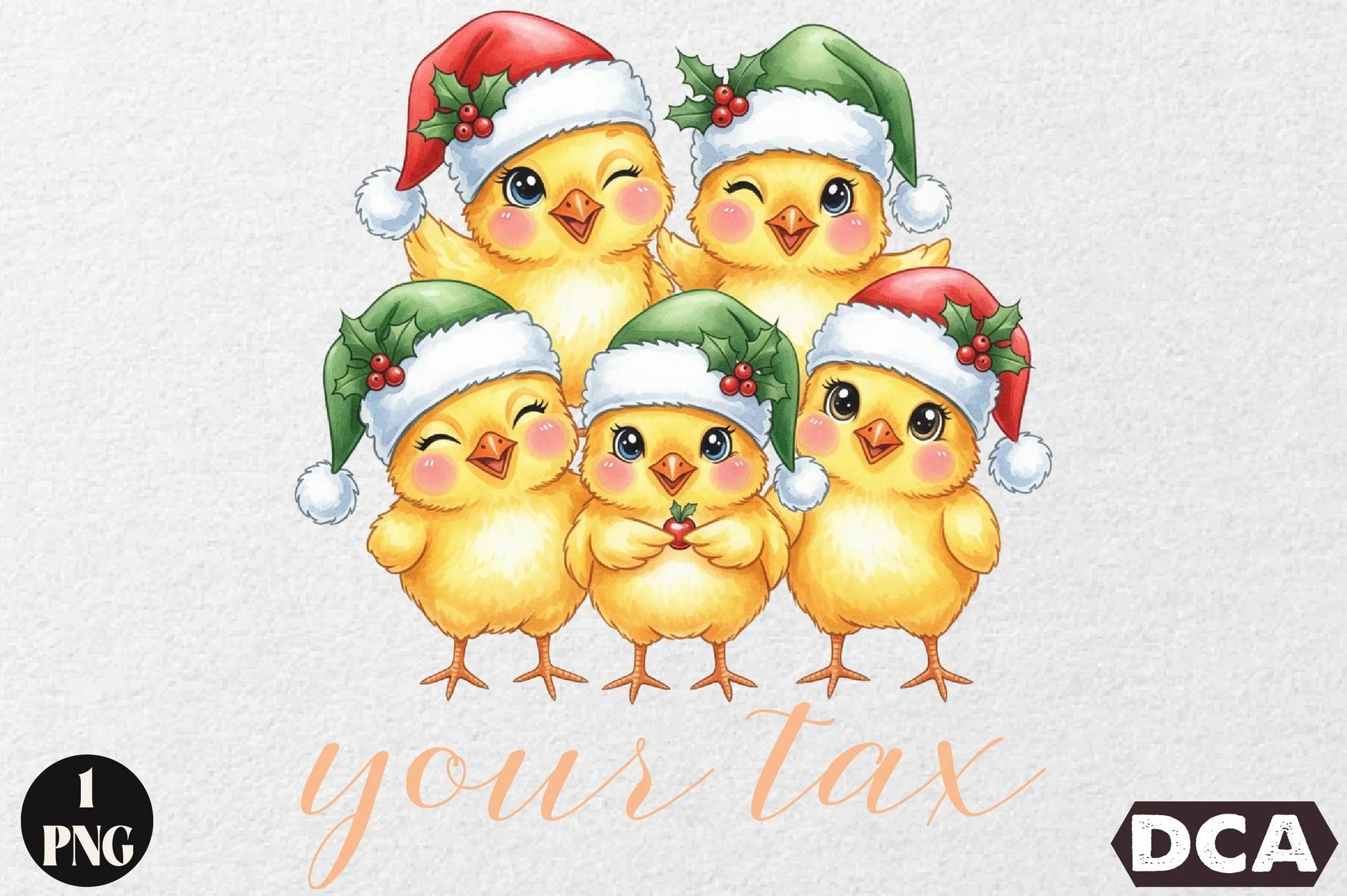 Funny Christmas Chicken Clipart Bundle - CraftNest - Digital Crafting and Art