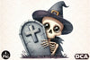 Funny Skeleton Peeking Clipart Bundle
