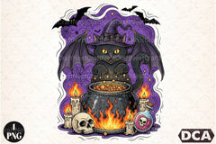 Black Cat Halloween Spooky Seas Clipart Bundle - CraftNest - Digital Crafting and Art