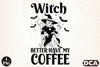 Halloween Witch Coffee Clipart Bundle