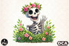 Funny Skeleton Peeking Clipart Bundle