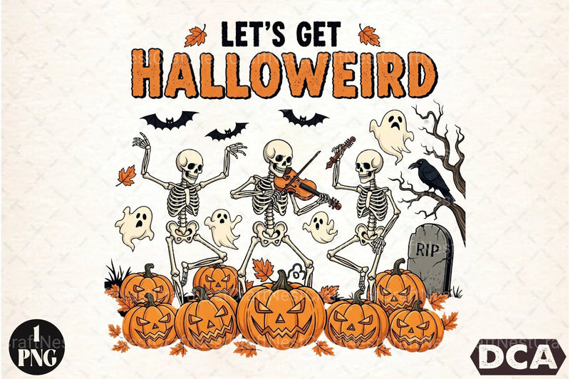 Halloweird Halloween Skeleton Clipart Bundle - CraftNest - Digital Crafting and Art