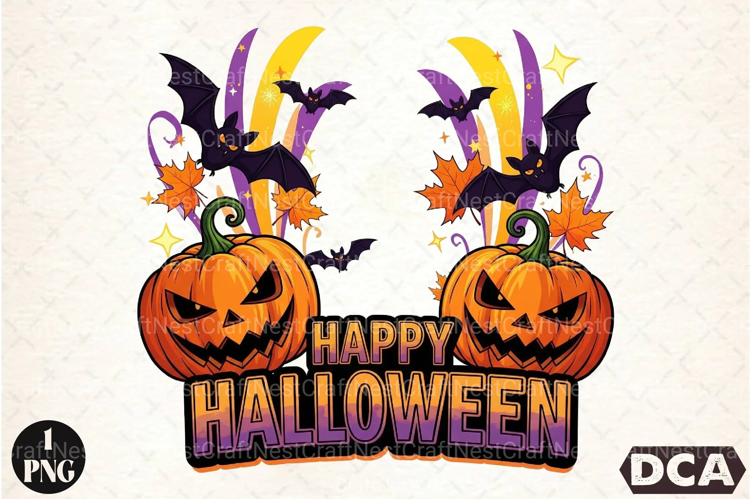 Happy Halloween PNG Clipart Bundle - CraftNest - Digital Crafting and Art