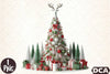 White Christmas Tree Clipart Bundle