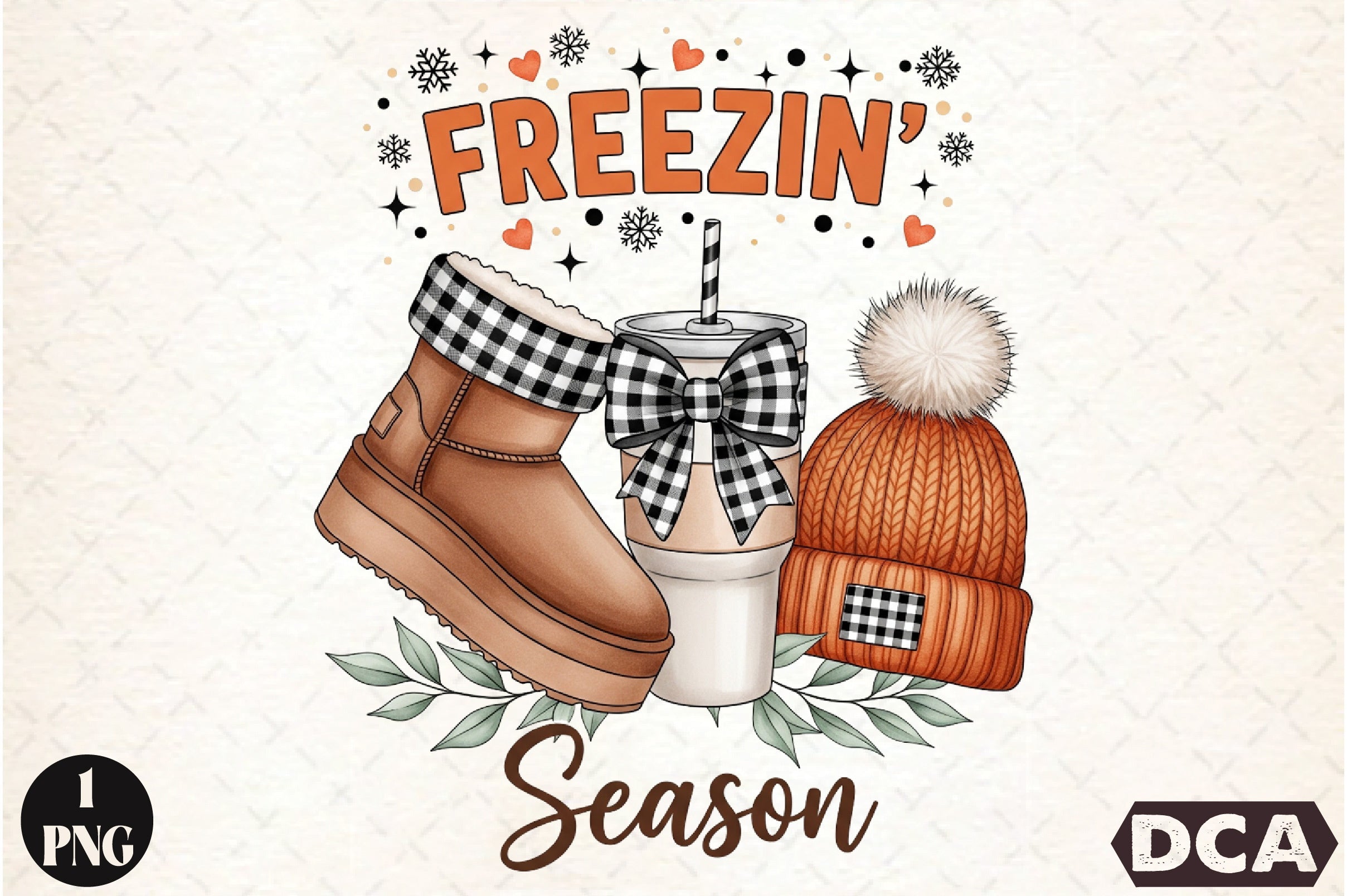 Freezin Season Crewneck Clipart Bundle