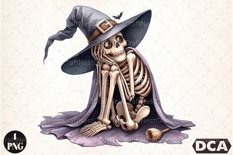 Funny Skeleton Peeking Clipart Bundle 9 - CraftNest - Digital Crafting and Art