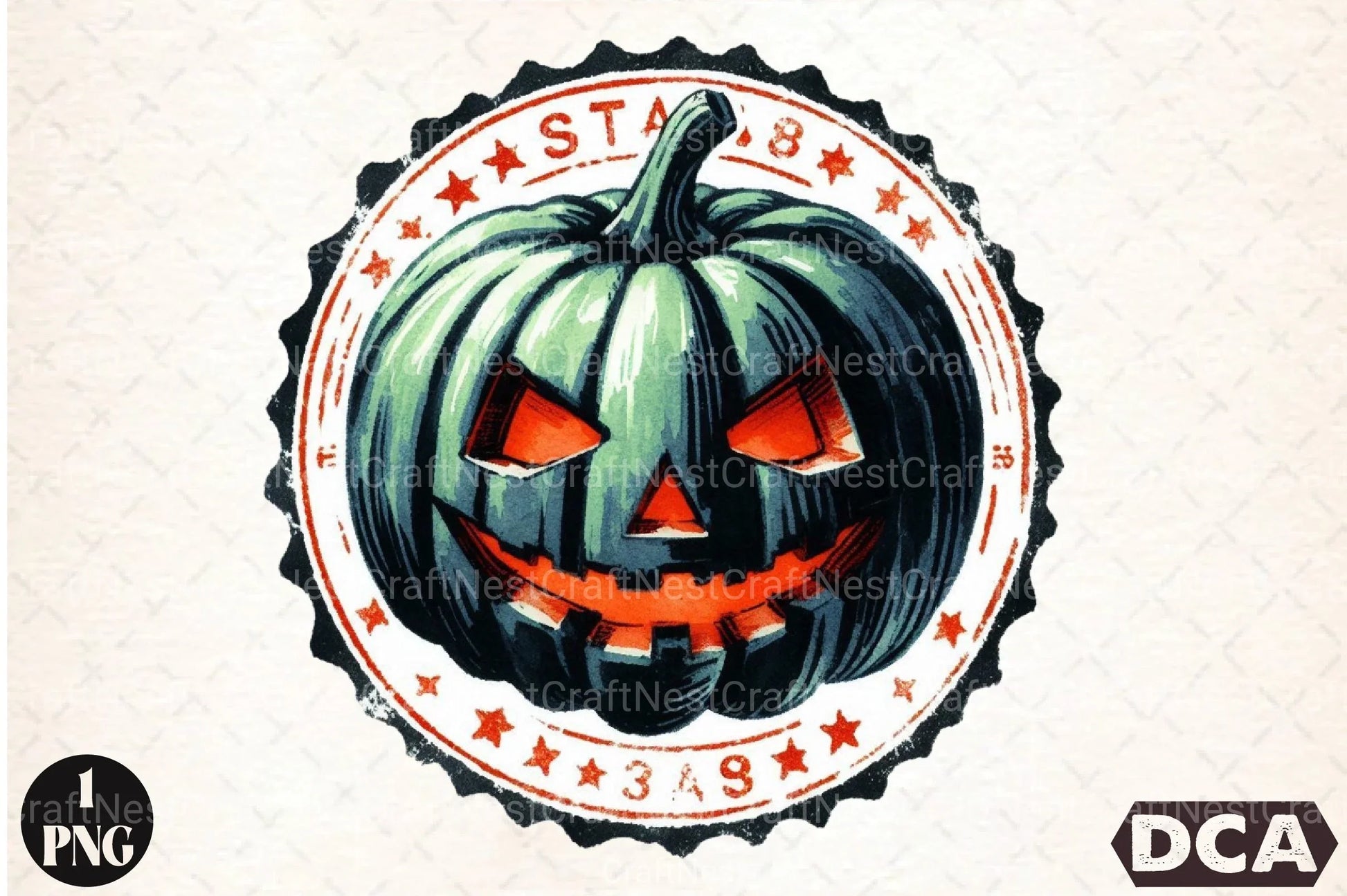 Halloween Stamp Clipart Bundle 9 - CraftNest - Digital Crafting and Art