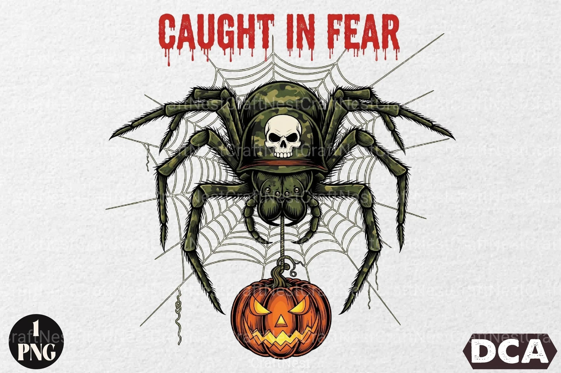 Camo Spider Halloween Clipart Bundle - CraftNest - Digital Crafting and Art