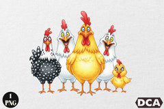 Funny Chickens Clipart Bundle - CraftNest - Digital Crafting and Art