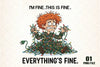 Christmas Anxiety 'I'm Fine' Light Clipart Bundle