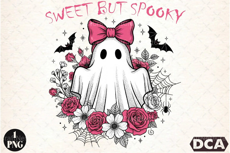 Vintage Ghost Boho Flowers Halloween Clipart Bundle - CraftNest - Digital Crafting and Art