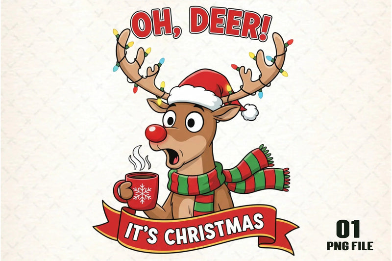 Oh Deer It's Christmas Clipart Bundle - CraftNest - Digital Crafting and Art