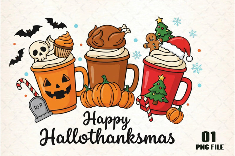 Happy Hallothanksmas Clipart Bundle - CraftNest - Digital Crafting and Art