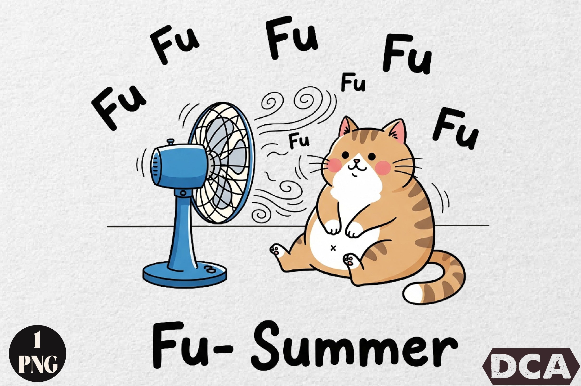 Summer Funny Cat Clipart Bundle