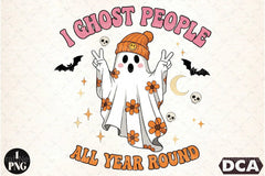 Retro Halloween Ghost Clipart Bundle 24 - CraftNest - Digital Crafting and Art