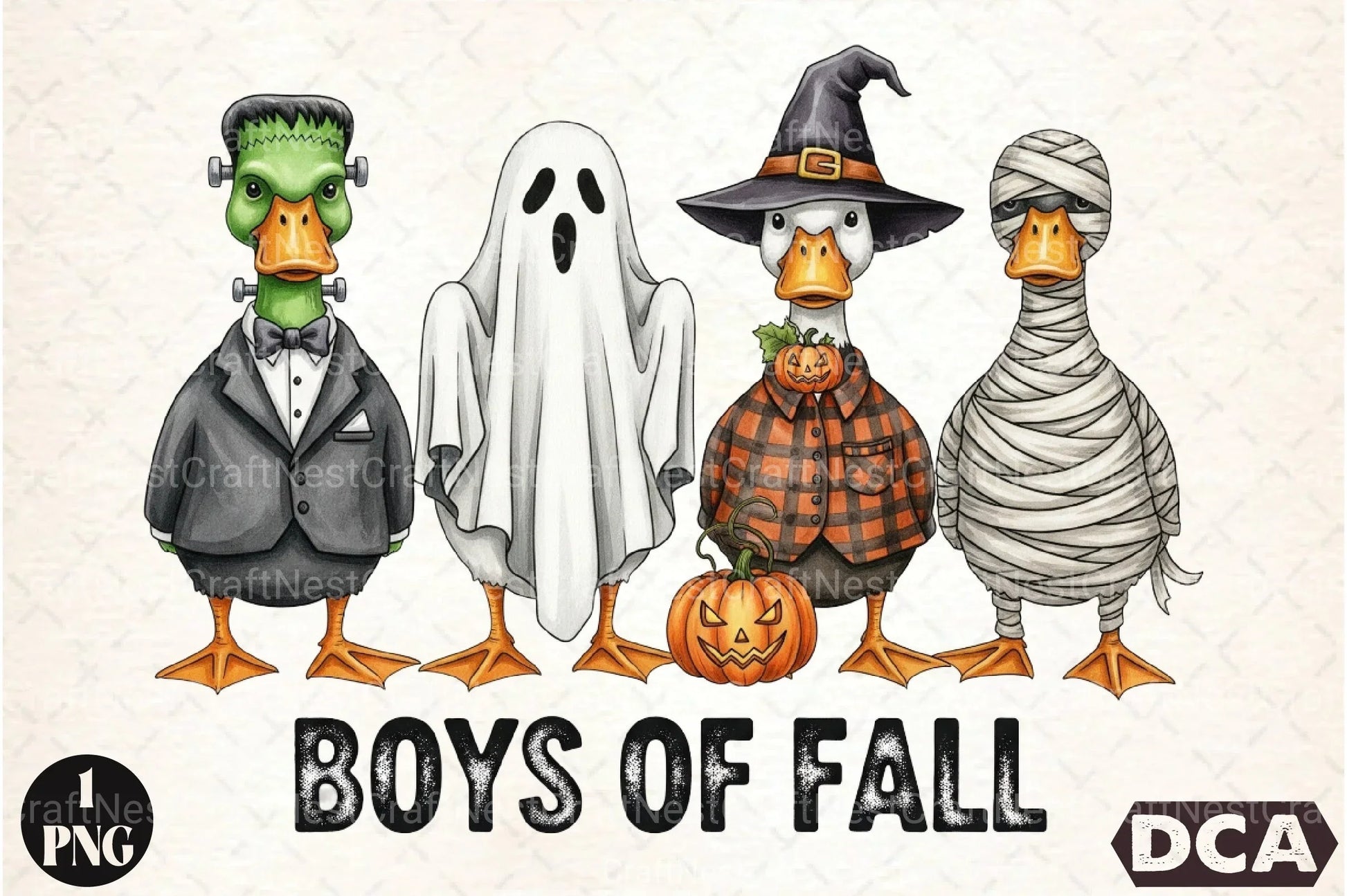 Boys of Fall Halloween Clipart Bundle - CraftNest - Digital Crafting and Art