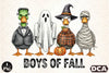 Boys of Fall Halloween Clipart Bundle