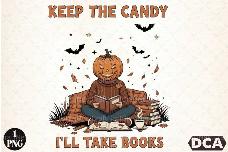 Halloween Pumpkin Ghost Book Lover Clipart Bundle - CraftNest - Digital Crafting and Art