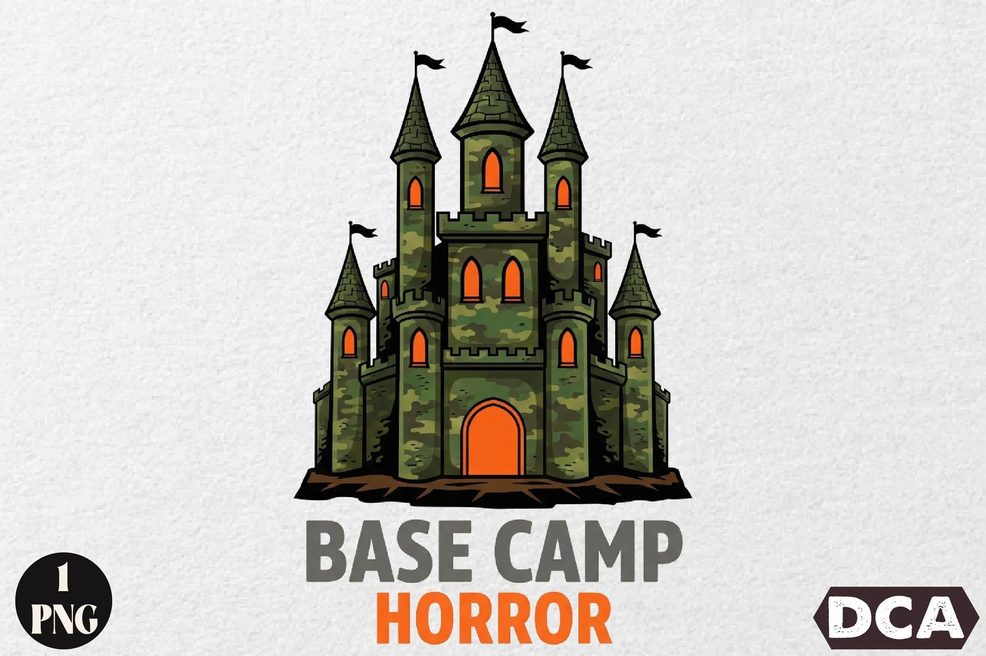 Camo Castle Halloween Clipart Bundle - CraftNest - Digital Crafting and Art