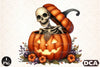 Funny Skeleton Peeking Clipart Bundle