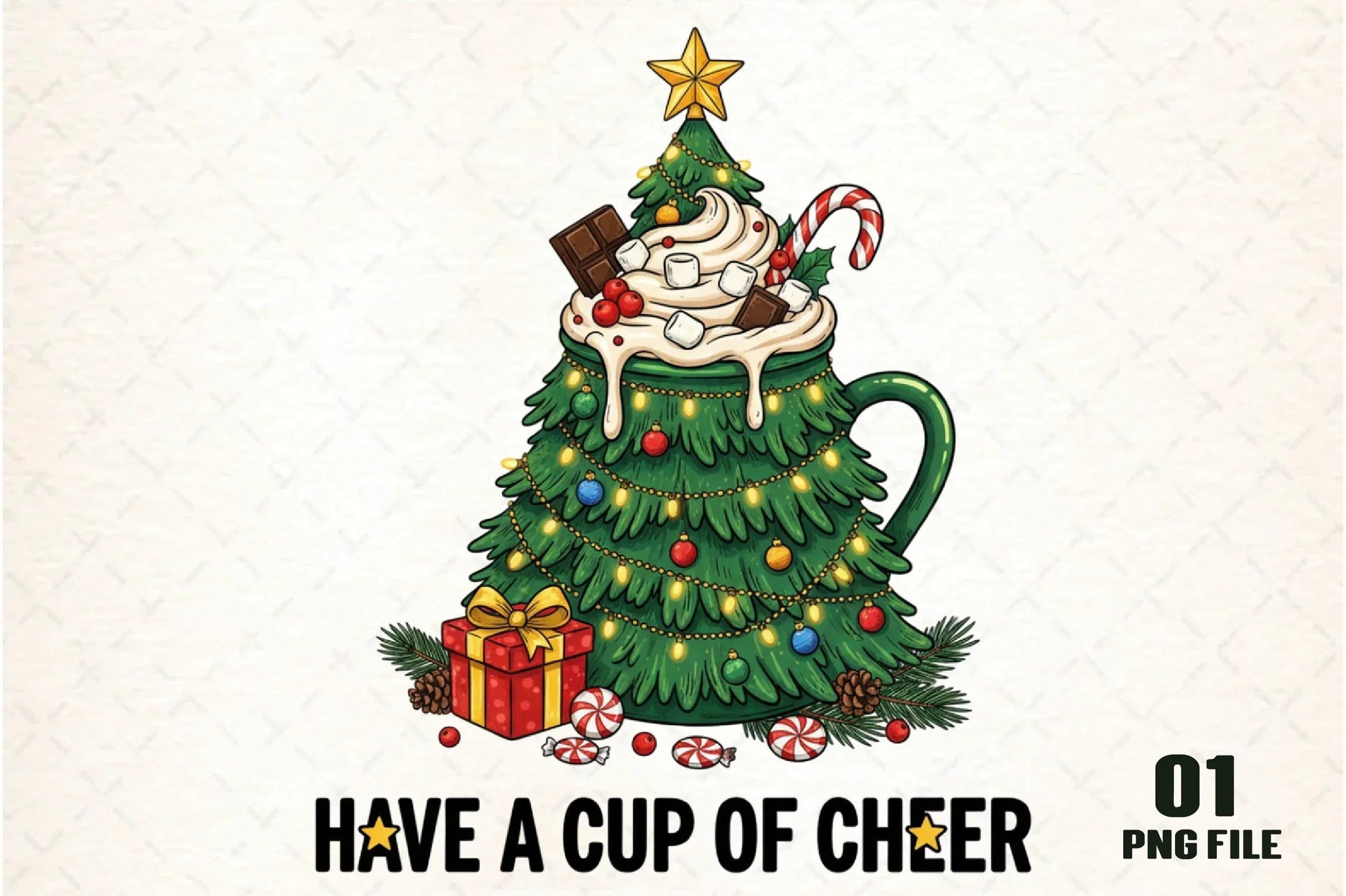 Have A Cup Of Cheer Christmas Clipart Bundle - CraftNest - Digital Crafting and Art