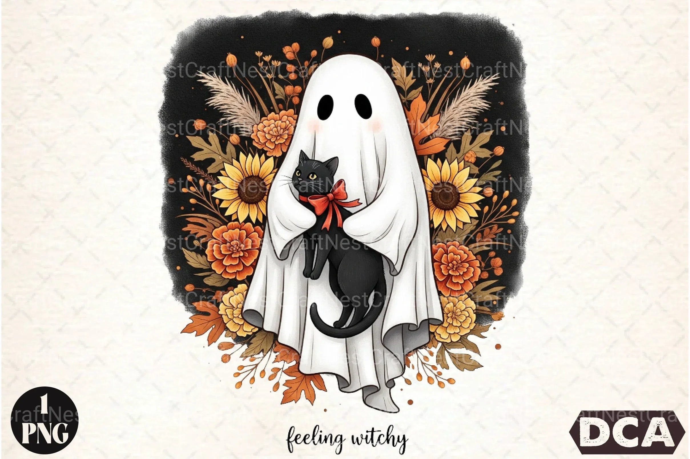 Feeling Witchy Boho Floral Fall Clipart Bundle - CraftNest - Digital Crafting and Art
