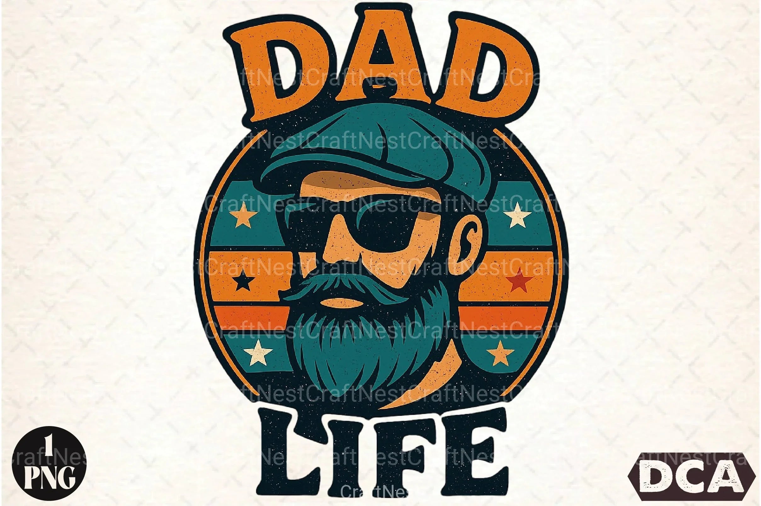 Retro Dad Life Clipart Bundle - CraftNest - Digital Crafting and Art