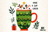 Festive Christmas Clipart Bundle: Have A Cup Of Cheer