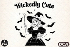 Vintage Halloween Witch Clipart Bundle - Wickedly Cute Designs - CraftNest - Digital Crafting and Art