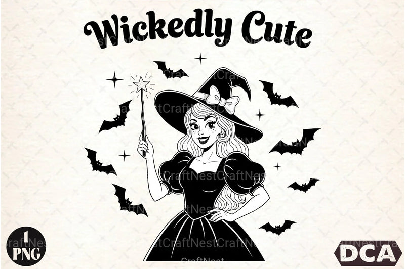 Vintage Halloween Witch Clipart Bundle - Wickedly Cute Designs - CraftNest - Digital Crafting and Art