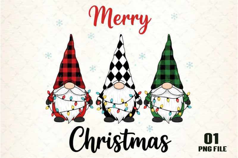 Merry Christmas Gnomes Clipart Bundle - CraftNest - Digital Crafting and Art