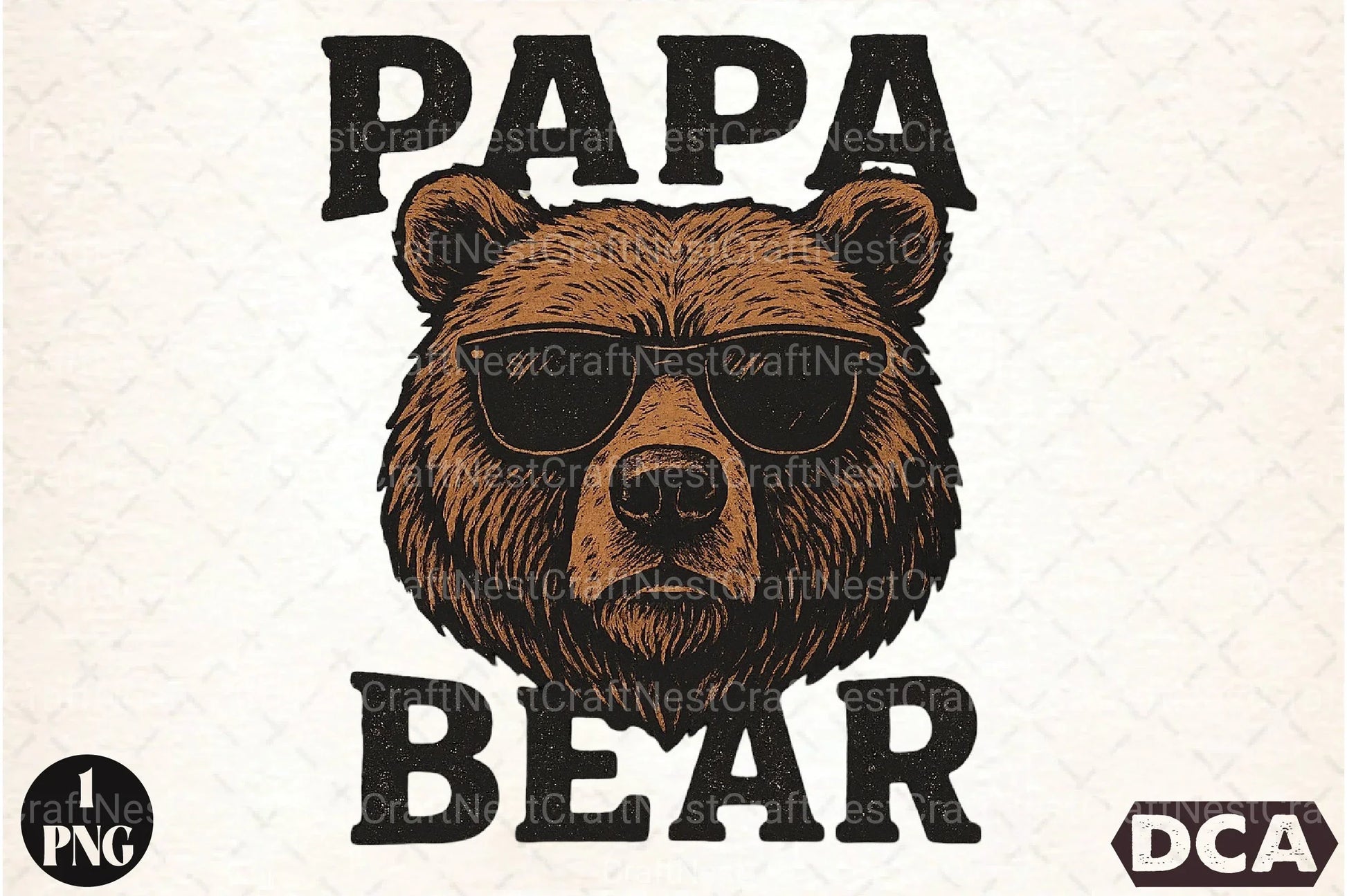 Papa Bear Clipart Bundle - CraftNest - Digital Crafting and Art
