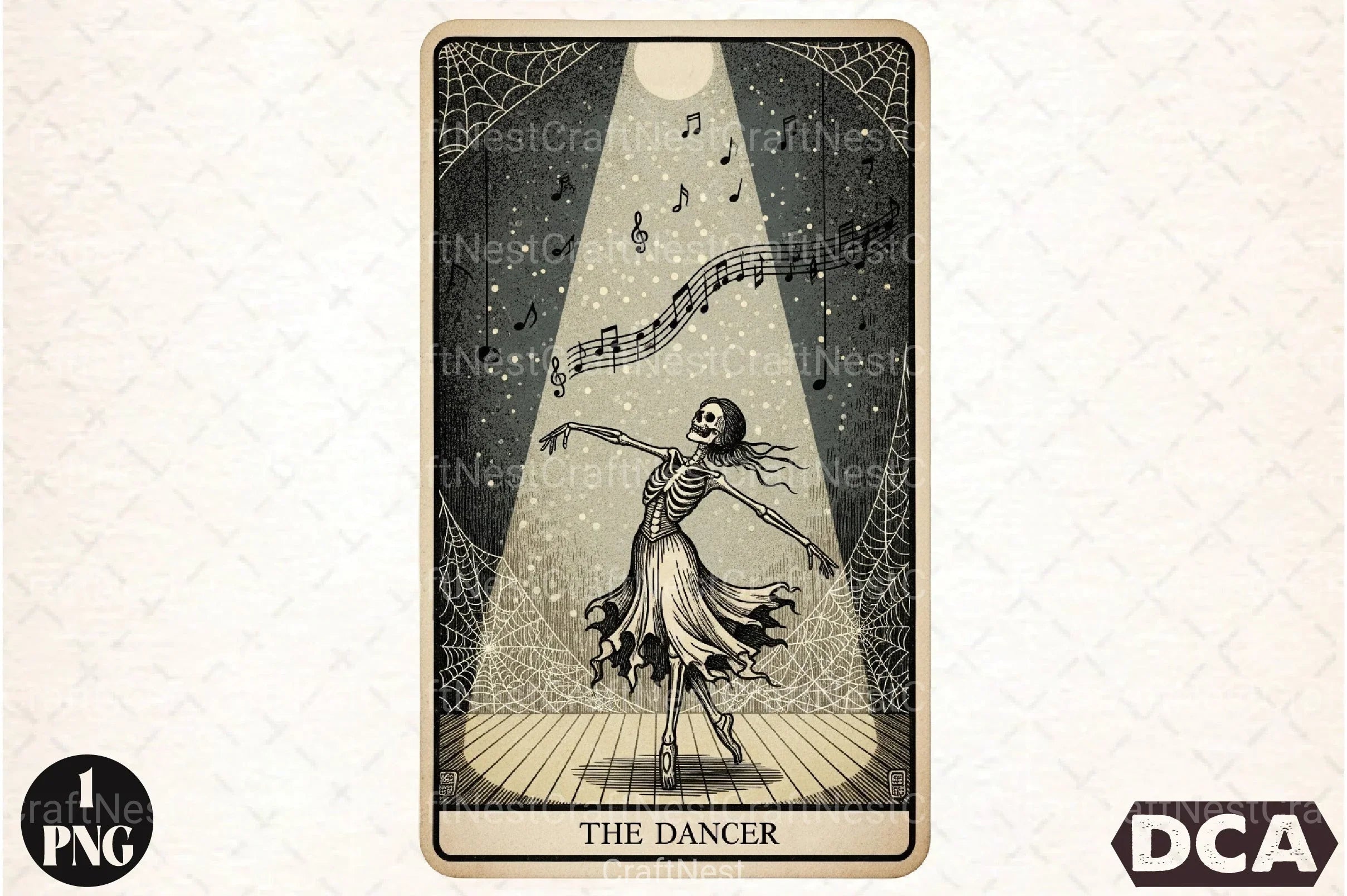 Dancer Halloween Tarot Card Clipart Bundle - CraftNest - Digital Crafting and Art