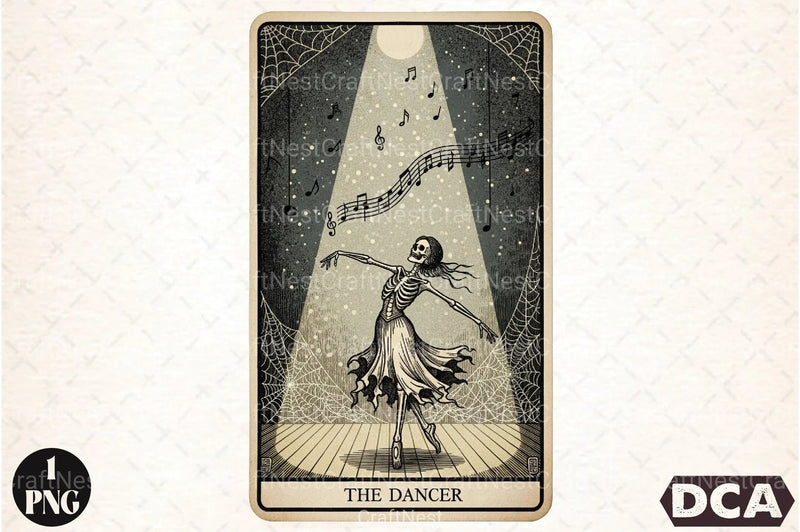 Dancer Halloween Tarot Card Clipart Bundle - CraftNest - Digital Crafting and Art