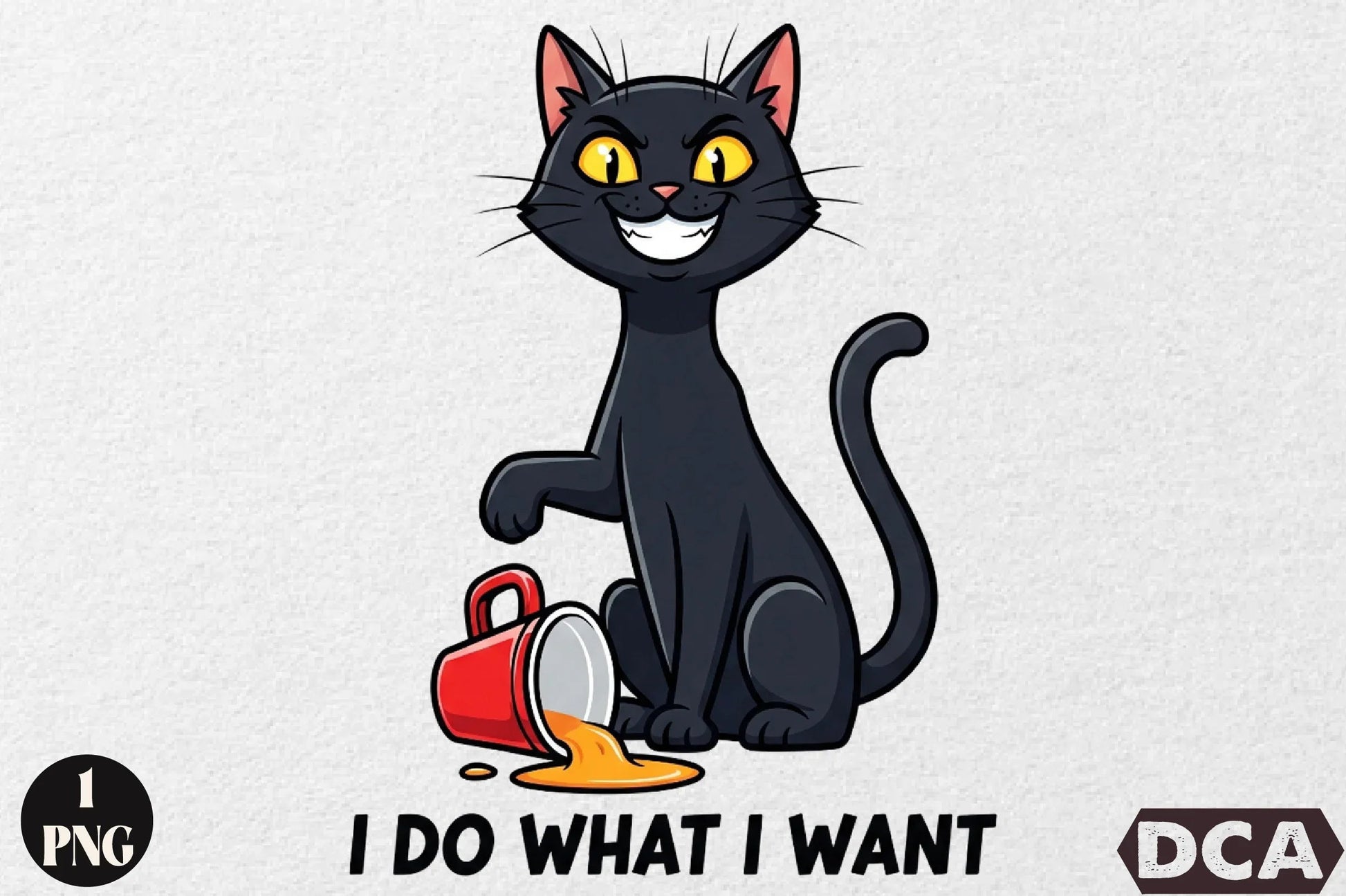 I Do What I Want Funny Cat Clipart Bundle - CraftNest - Digital Crafting and Art