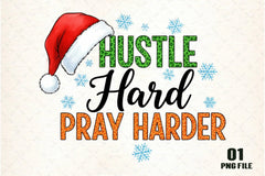 Hustle Hard Pray Harder Clipart Bundle - CraftNest - Digital Crafting and Art