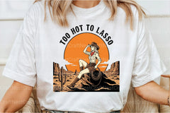 Retro Cowgirl Clipart Bundle: Too Hot to Lasso - CraftNest - Digital Crafting and Art